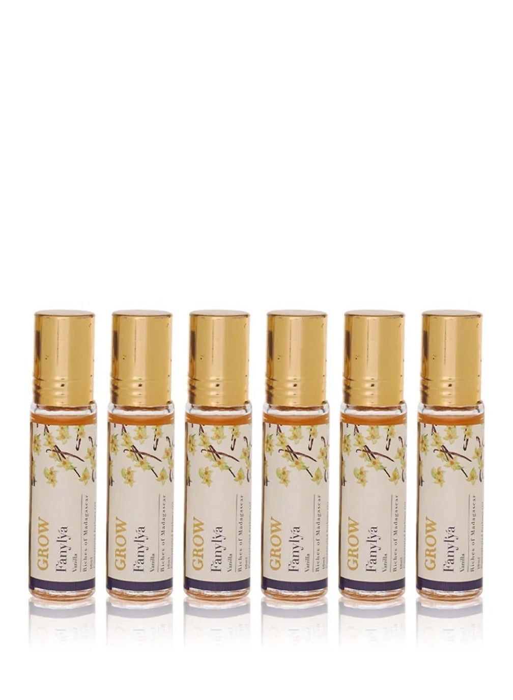 Jad Grow Fanylya Vanilla Gifts Sit Roll On Best Arabic Perfume For Experience Feel The Fresh Notes Of Violette Long Lasting Scent Alcohol Free Pack Of 6 10 ml